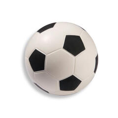 Soft fotball PU skum 20 cm - Svart/Hvit